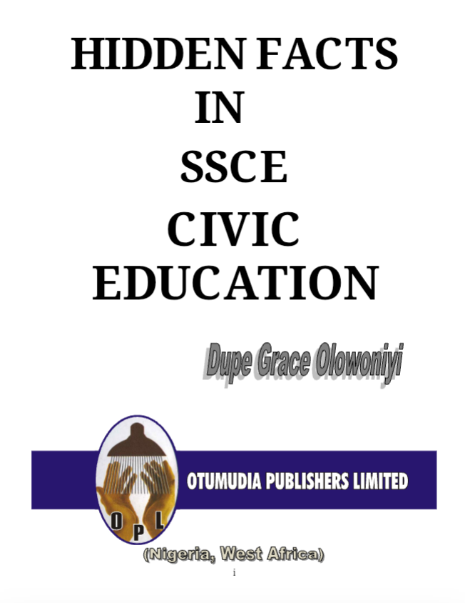 HIDDEN FACTS IN SSCE CIVIC EDUCATION FOR SENIOR SECONDARY SCHOOLS cover